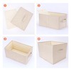 Unique Bargains Fabric Foldable Closet Storage Bins with Handles - 3 of 4