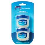 Vaseline Lip Therapy Fragrance free Original Twin Pack - 2ct/0.5oz