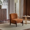 Vatros Modern Boucle Lounge Chair with Solid Wood Frame - 2 of 4