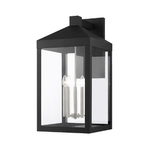 Livex Lighting Nyack 5 - Light Wall Light in  Black/Brushed Nickel - 1 of 4