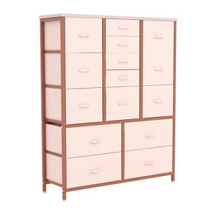 coucheta 15 Drawers Dresser for Bedroom, Tall Dressers Fabric Storage Dresser Organizer Large Chest of Drawers for Closet, Hallway, Living Room - 1 of 4