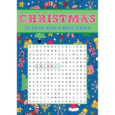 Christmas Coloring Book & Word Search - by  Editors of Thunder Bay Press (Paperback)