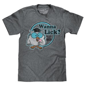 Tee Luv Tootsie Roll Pop Mr. Owl Wanna Lick? T-Shirt - 1 of 4