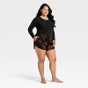 Women's Luxury Collection Luxe Stretch Long Sleeve Bodysuit - Auden™ - 3 of 3