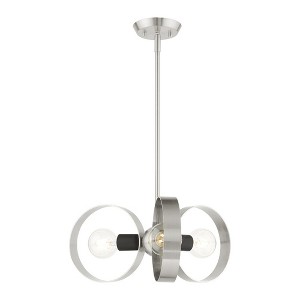 Livex Lighting Modesto 3 - Light Chandelier in  Brushed Nickel - 1 of 1