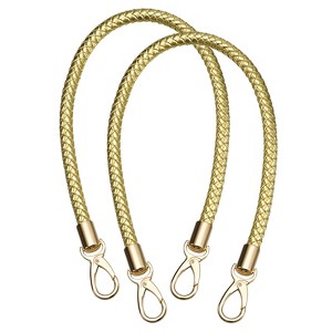 Unique Bargains PU Leather Braided Fashion Women's Handbag Purse Strap 2 Pcs - 1 of 4