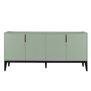 YOOCOZZ Utility Storage Cabinet & Sideboard Cabinet with Aluminum Handles and Adjustable Shelves for Entryway - 1 of 4