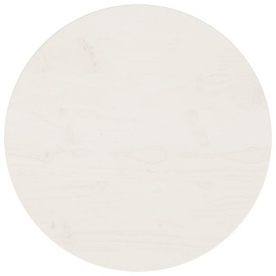 vidaXL Table Top, White 19.7"x1" Solid Wood Pine