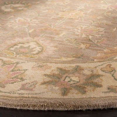 Heritage Brown and Ivory Hand-Tufted Wool Area Rug