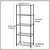 HONEIER 5-Tier Heavy Duty Storage Rack Shelving Unit Black - image 4 of 4