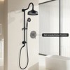 ONWITH Shower Head with Handheld Shower System with 8" Rainfall Shower Head, Dual Shower Combo - 2 of 4
