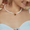 Bearfruit Jewelry Secret Summer Cultured Pearl Lock Pendant Necklace - 2 of 4