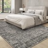 Coolmee Area Rug Washable Rug Non Slip Non Shedding Rugs Low Pile Floral Printed Foldable Carpet for Bedroom Office - 3 of 4