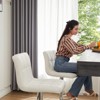 Wooakway Set of 2 Adjustable Bar Stools,360° Swivel Counter Stool with Layered Footrest,Height Adjustable PU Leather Swivel Barstool - 3 of 4