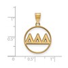 Black Bow Jewelry 14k Yellow Gold Plated Sterling Silver Delta Delta Delta Greek Life Medium Pendant - 2 of 3