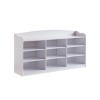 Okak Shoe Cabinet, Storage Cabinet with Nine Shelves, Display Cabinet for Living Room,Entryway, Bedroom, White - 3 of 4