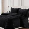 Tribeca Living Lugano Honeycomb Velvet Oversized Quilt Bedding Set - 2 of 3