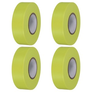 Unique Bargains PVC Non-Adhesive Flagging Tape for Tree Survey Boundaries 4 Pcs - 1 of 4