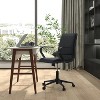 Emma and Oliver Modern Upholstered Mid-Back Home Office Chair with Arms and 5 Star Base - image 2 of 4