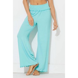 Women's Waterfall Rib Full Length Pants - ocean drive - 1 of 3