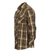 Gioberti Men's Western Plaid Long Sleeve Shirt with Pearl Snap-on - 3 of 3