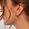 Gold Huggie Earrings for Women-14k Real Gold Plated Hoop Earrings Hypoallergenic Lightweight Hoops Gifts - 2 of 4