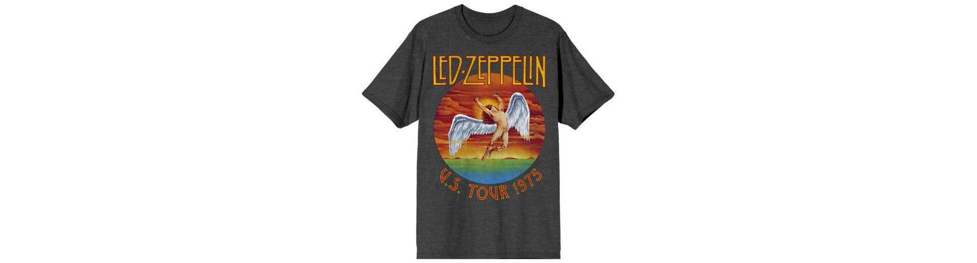 Men's Led Zeppelin Short Sleeve Graphic T-Shirt - Gray