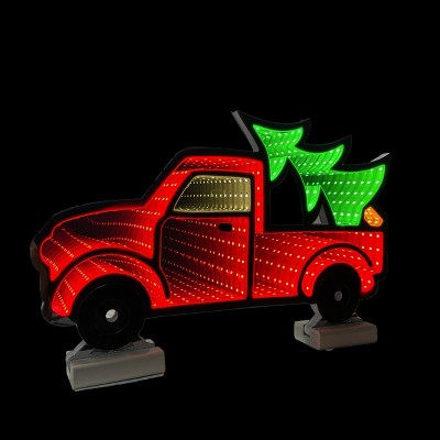 Season's Designs 16" Infinity Truck With Wooden Base