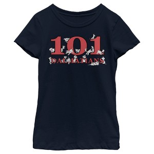 Girl's One Hundred and One Dalmatians Classic Red Logo T-Shirt - 1 of 4