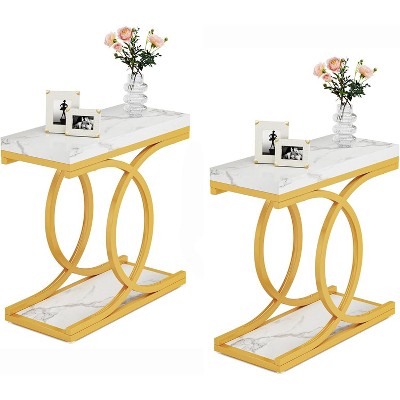 Tribesigns Rectangular End Table, Modern Sofa Bedside Table