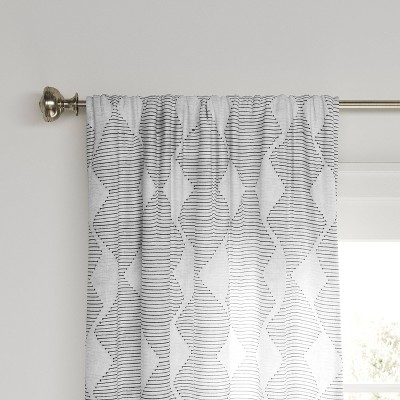 1pc 54x84 Sheer Clipped Curtain Panel Radiant Gray - Threshold™ : Target