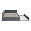 NicBex Full Size Daybed with Trundle,Upholstered Velvet Sofa Bed Frame for Bedroom,Living Room,Apartment - 4 of 4