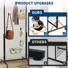 Grid Wall Panel Display Stand 2/3 Pack, 2' x 5.6' Heavy-Duty Movable Gridwall with Base - 4 of 4