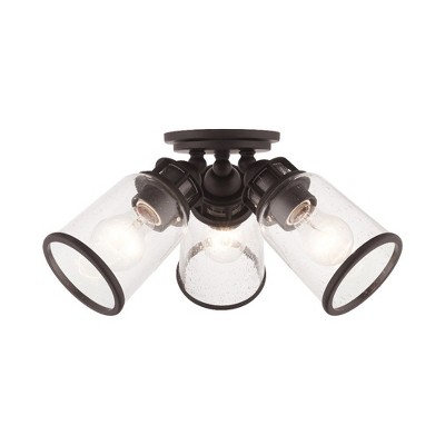 Livex Lighting Lawrenceville 3 - Light Flush Mount in  Bronze