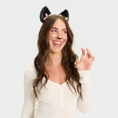 Adult Halloween Cat Costume Headband - Hyde and EEK! Boutique™ Black
