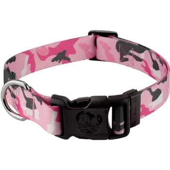 Country Brook Petz Deluxe Pink and Grey Camo Dog Collar - Made in the U.S.A.