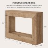 Rustic Farmhouse Console Table, Long Wooden Sofa Table for Living Room, Entryway, Hallway, and Entrance, Rectangular Design - 2 of 4