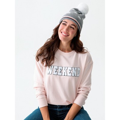 Shiraleah Grey Stella Stars Beanie
