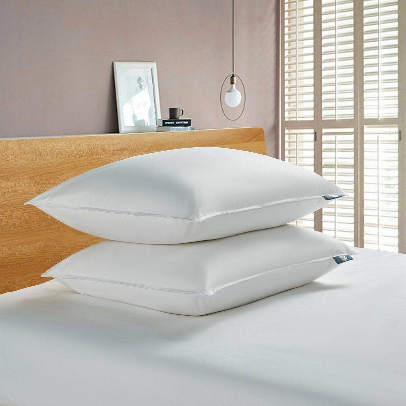 Feather & Down Fiber Back Sleeper Bed Pillow - Serta, 1 of 6