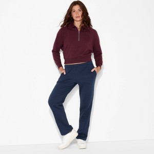 Women's Slim Fit Straight Mid-Rise Sweatpants - Wild Fable™ - 1 of 3