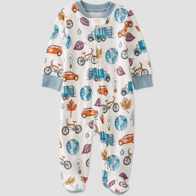 Image of little Planet By Carter's Baby Sleep N' Play - Blue/White 6M