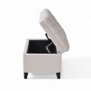 NicBex 50 Inch Storage Ottoman Bench with Legs,Ottoman with storage for Living Room,Bedroom,Entryway - 4 of 4