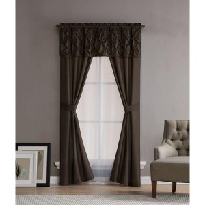 Kate Aurora Complete 5 Pc. Ruffled Window in a Bag Curtain Set - 1 of 1