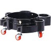 Acekool 11.2" Bucket Dolly for 5 Gallon Buckets, Rolling Cart with 5 Swivel Casters, 360° Mobility for Garden, Garage, Car Wash, Shop - 4 of 4