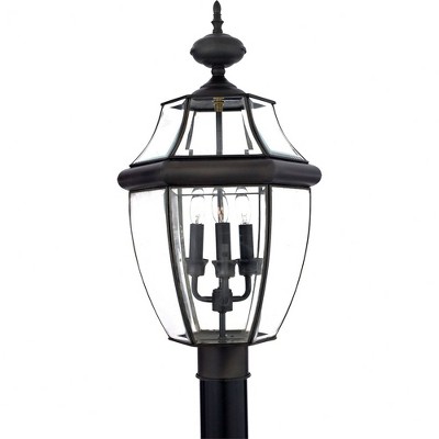 Quoizel Lighting Newbury 3 - Light Post Light in  Medici Bronze