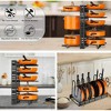 MaseiKar Pot Organizer Rack 8 Tiers Pots and Pans Organizer, Pot Lid Organizer for Kitchen Cabinet Cookware Organizers and Storage,Upgraded - 2 of 4