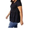 Women's Rock Solid Babydoll Top Shirt - 1clique co. - 2 of 3