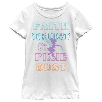 Peter Trust Men\'s T-shirt : Pan Target Faith Dust Pixie