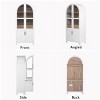 71.2" Tall Arched Kitchen Pantry Cabinet with Adjustable Shelves, Drawer & Door Racks, Farmhouse Storage Cabinet for Dining Room - Panipeachy - 4 of 4