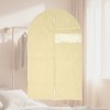 Unique Bargains Dustproof Visual Garment Bag Beige 3 Pcs - 2 of 4